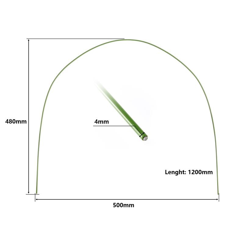 Set of 6 Greenhouse Plant Support Hoops